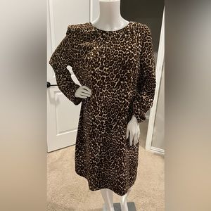 J. Crew Leopard Print Dress SZ 16